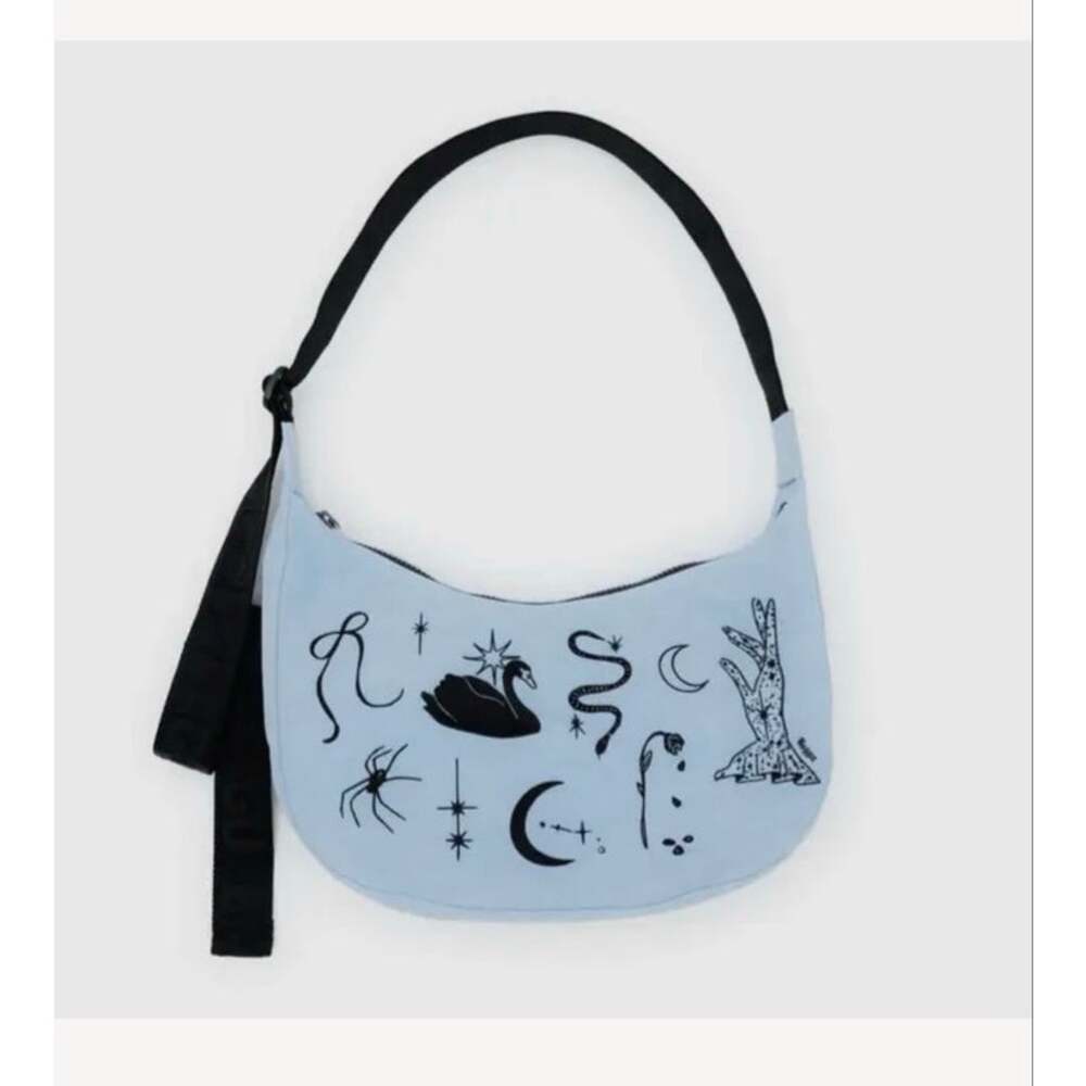 NWT Baggu Medium Crescent Bag in Embroidered Ballet Icons